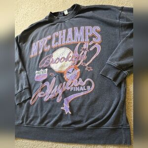 NYC Champs Graphic Sweater Oversized Large